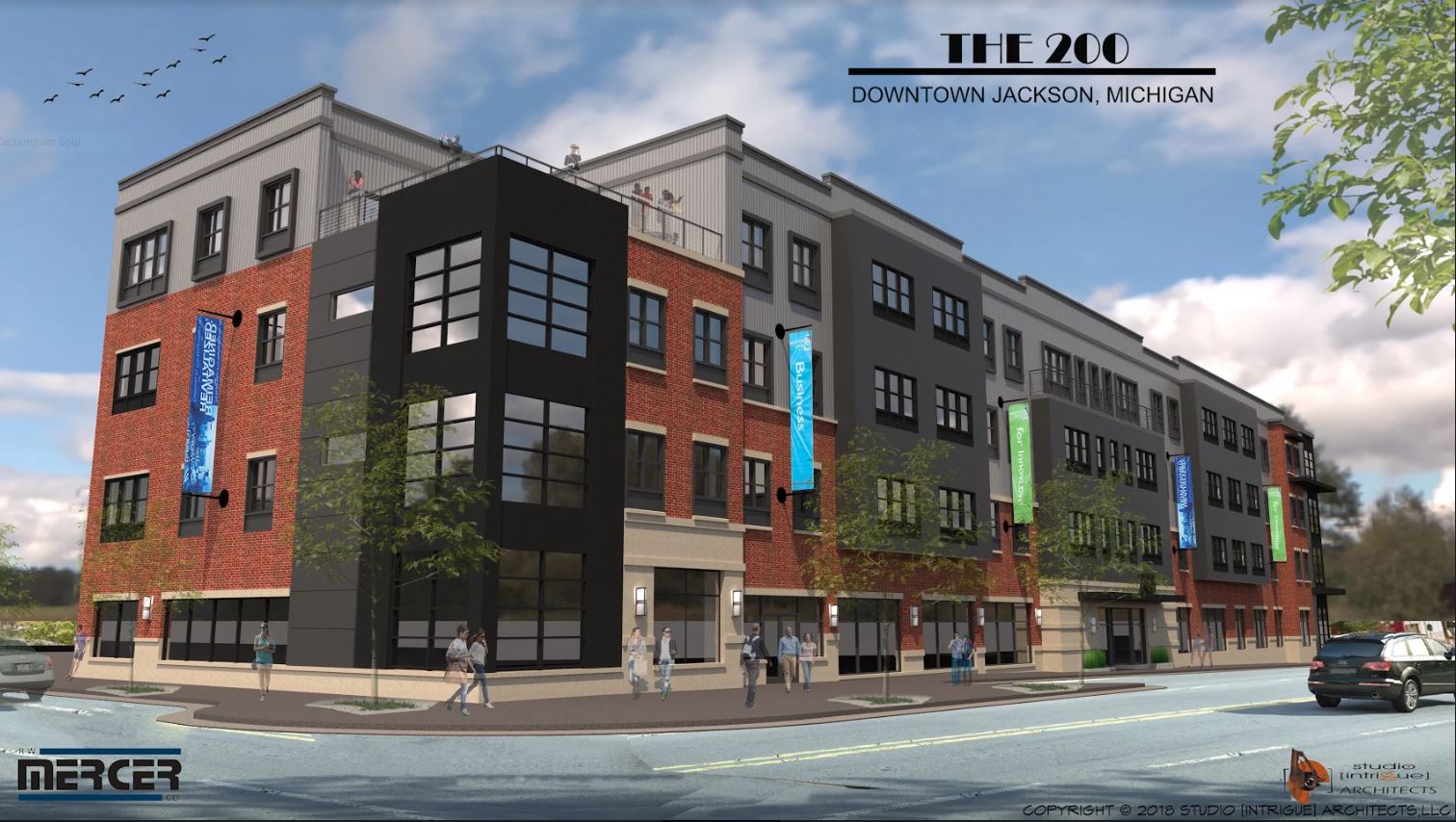 Groundbreaking for The 200 apartment building - mlive.com