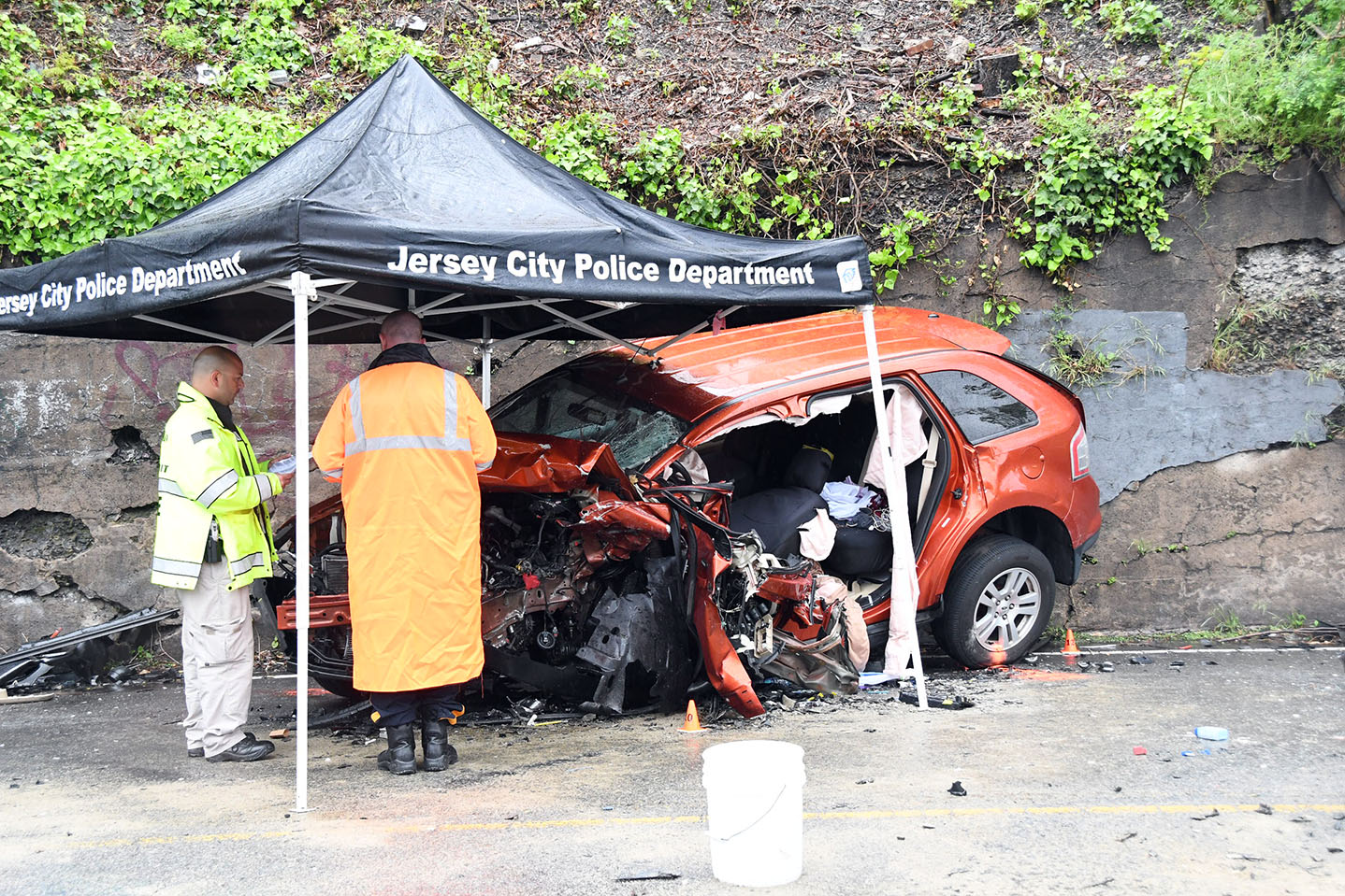 Headon crash on Paterson Plank Road, Jersey City, May 5, 2019