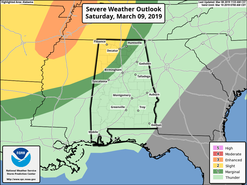Chance of strong storms for Alabama this weekend - al.com