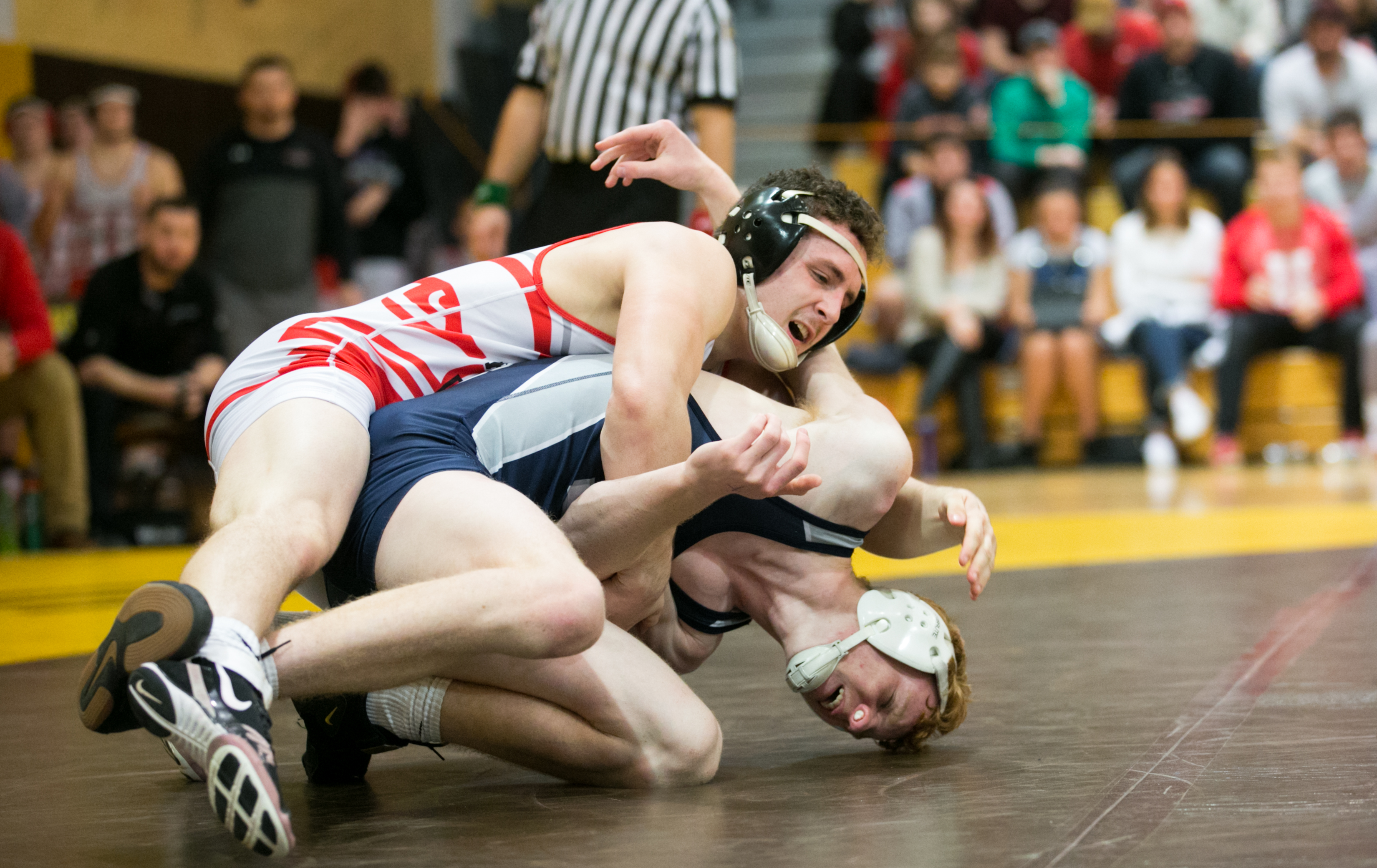 Hamburg vs Newport in the District 3 Class 2A team wrestling ...