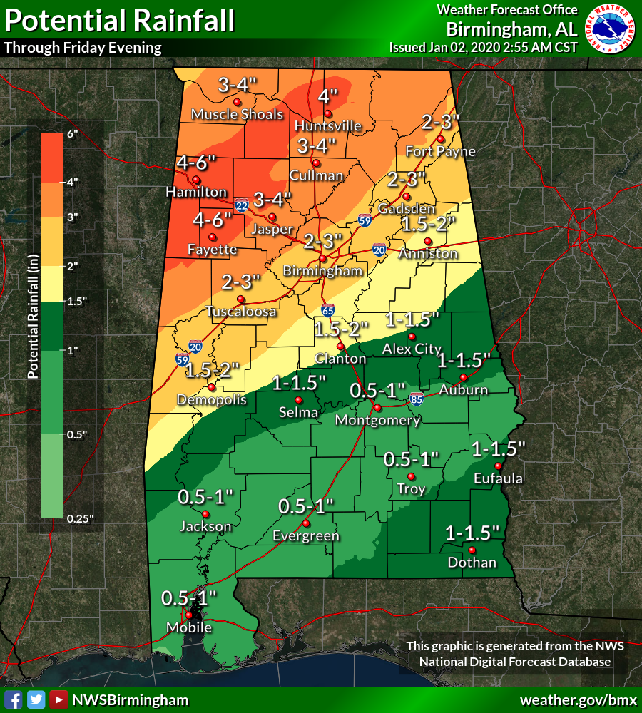 Rain and possibly severe storms in Alabama forecast today - al.com