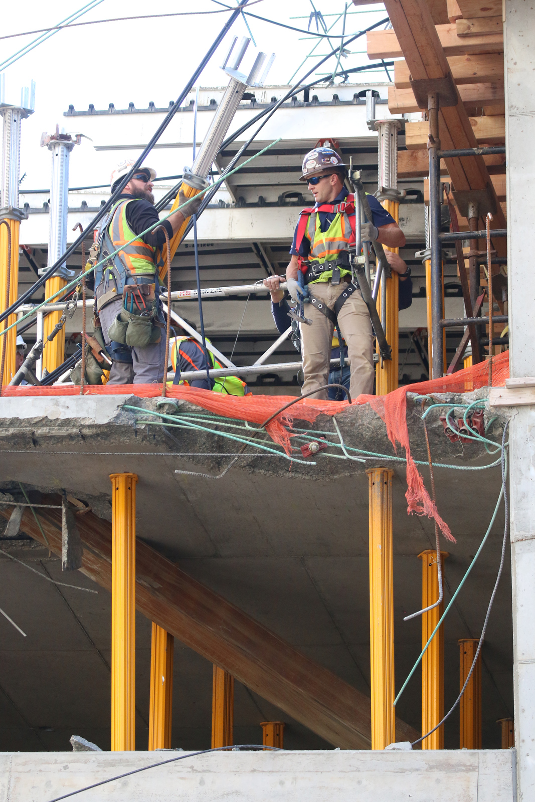 Parking garage collapse in downtown Cleveland