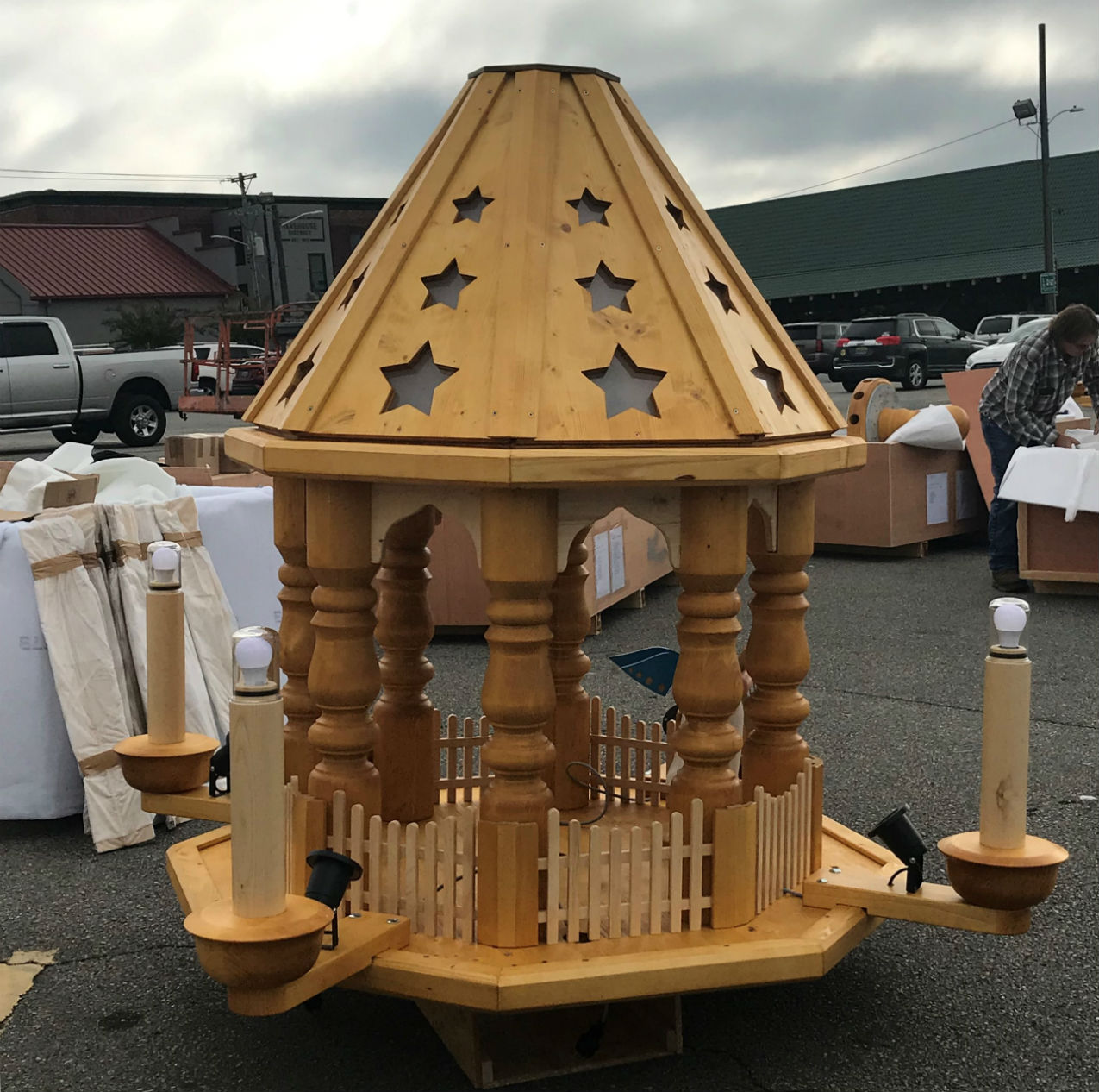 German Christmas Pyramid in Cullman, Ala.