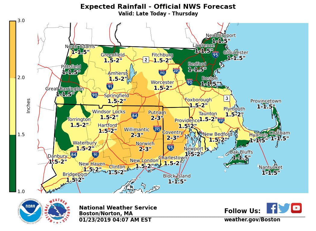 Flash flood watch issued ahead of rainstorm to hit Massachusetts ...