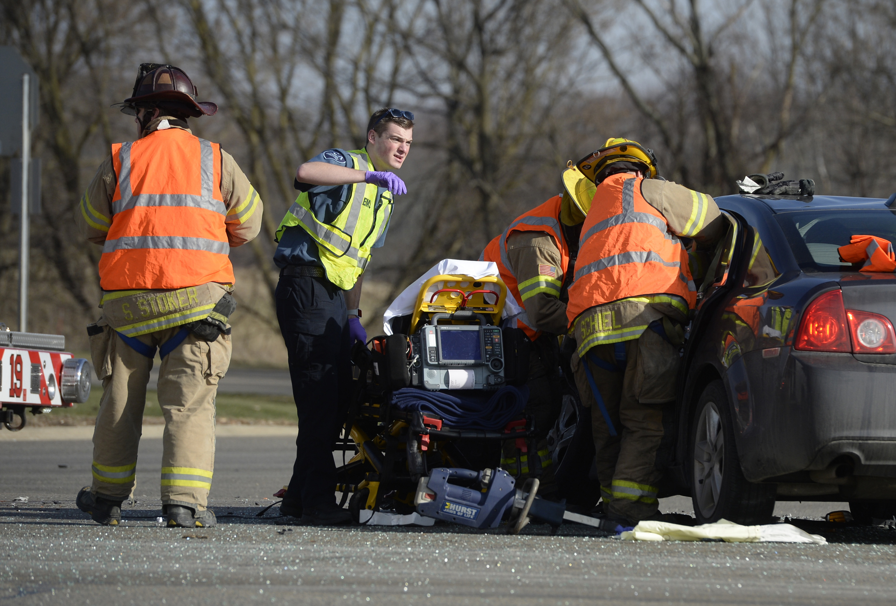 Crash on U.S. 127 sends two to hospital