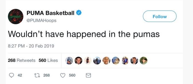 puma basketball tweet
