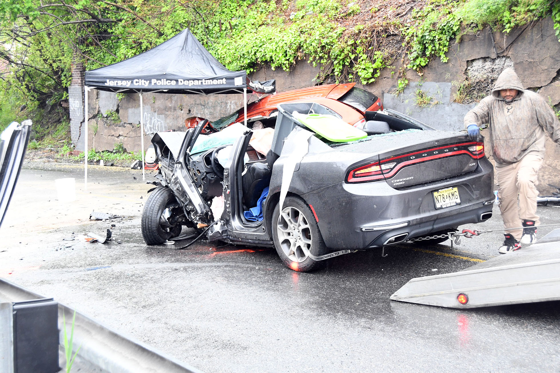 Headon crash on Paterson Plank Road, Jersey City, May 5, 2019