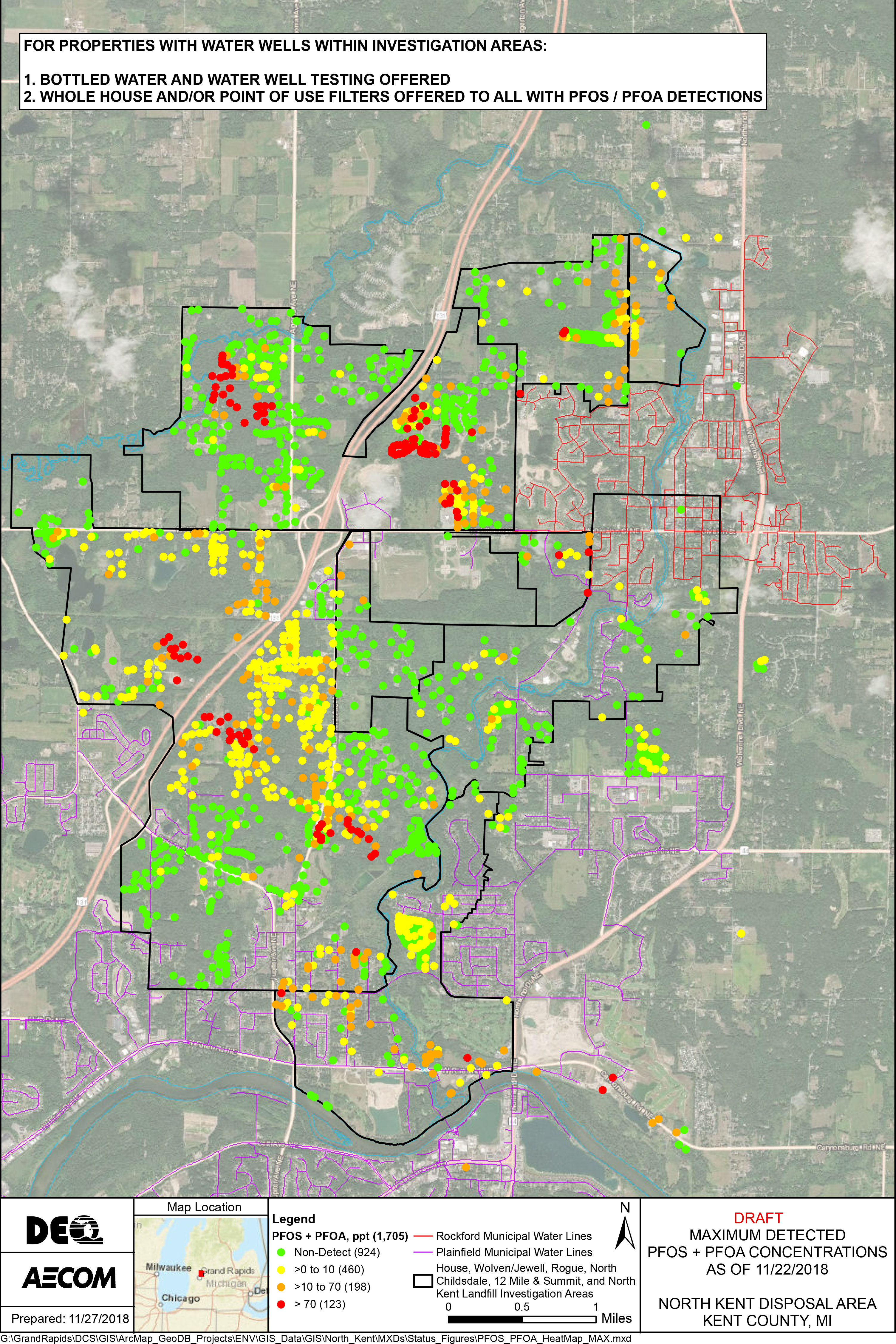 3m Water Contamination Map Timeline: The Wolverine World Wide, 3M Scotchgard Contamination - Mlive.com