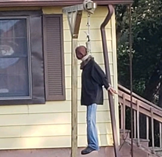 Dummy hanging from noose in Halloween display won’t be tolerated, NAACP