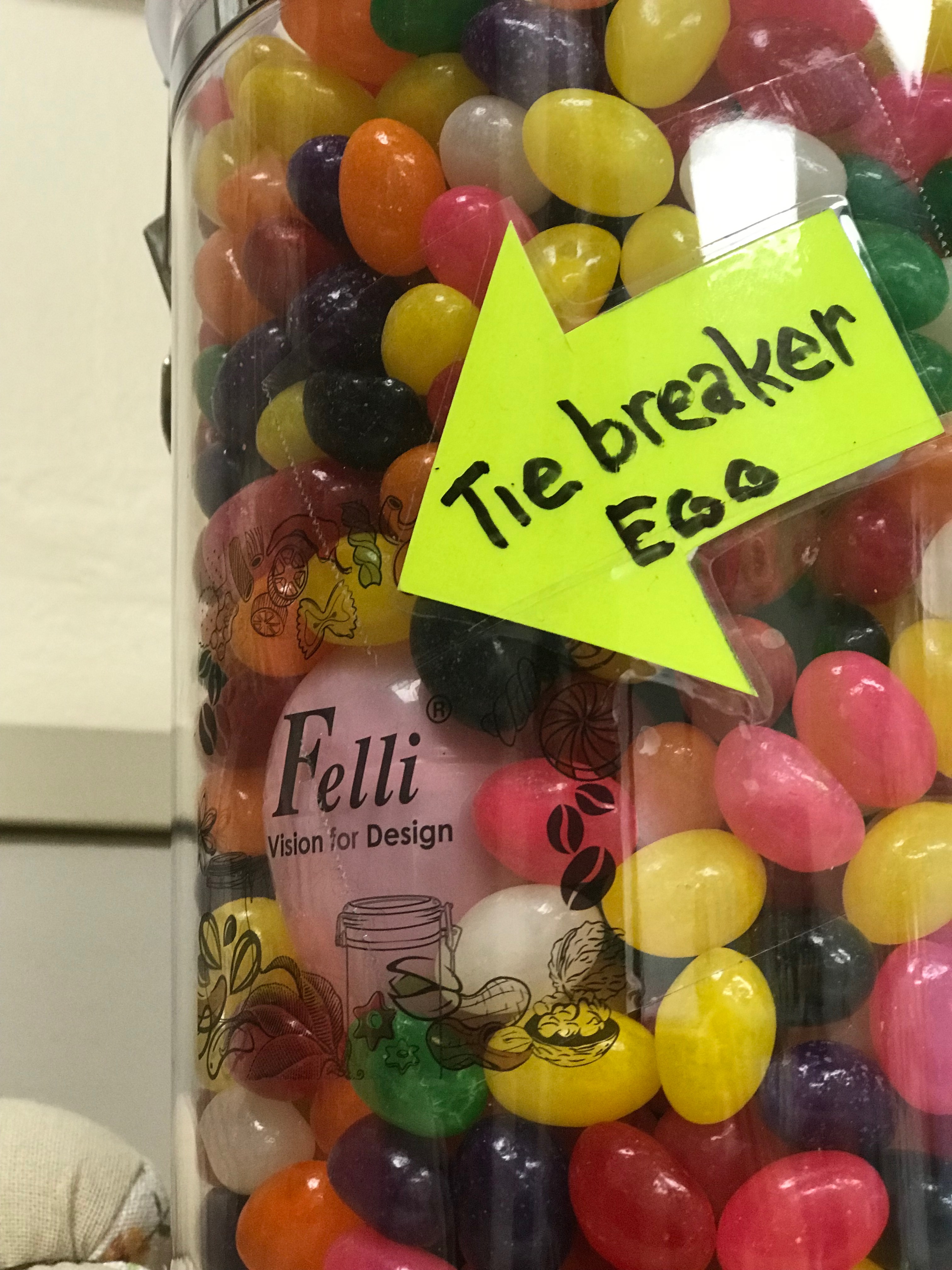 Can you guess the number of jellybeans in the jar at S&T Bagels? -  silive.com