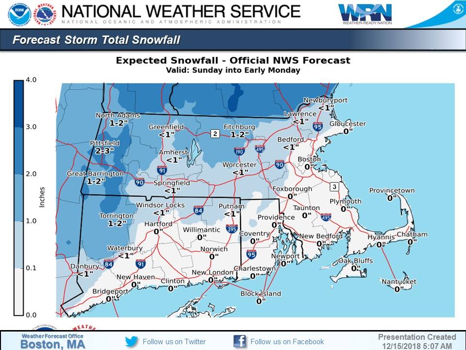 Snow expected Sunday into Monday in Massachusetts - masslive.com