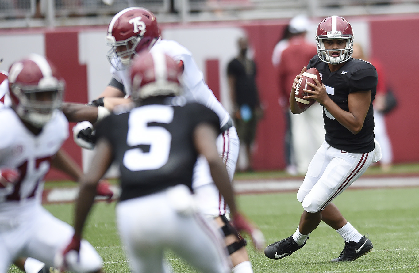 How the young Alabama QBs looked on ADay