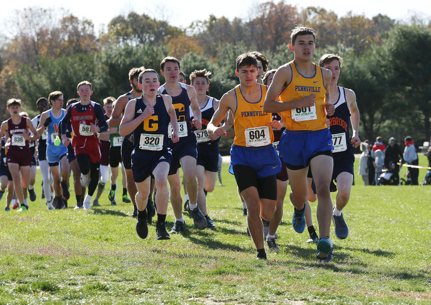 Boys cross country South Jersey sectional meet at Delsea High School