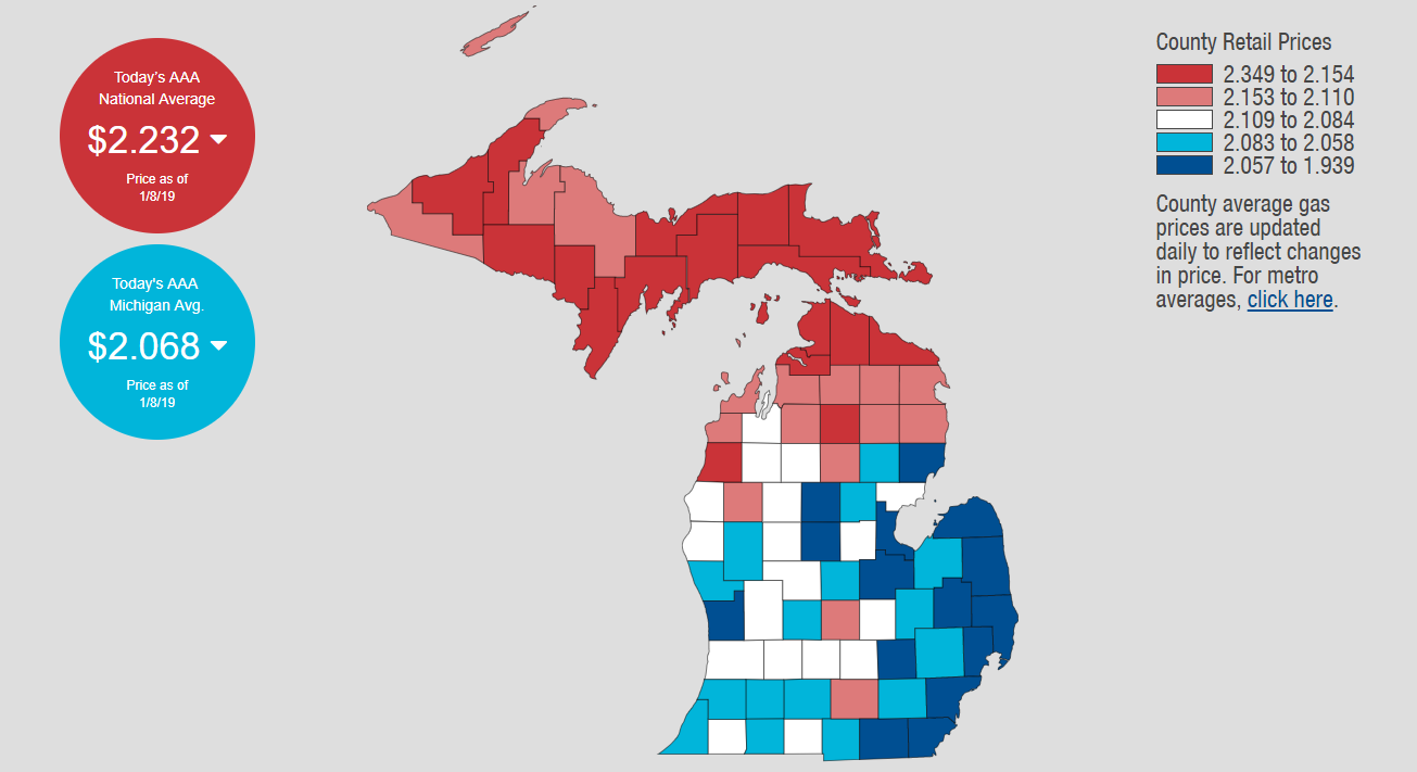 Michigan S Gas Prices Endure 1st Spike In Weeks Still Well Below National Average Mlive Com