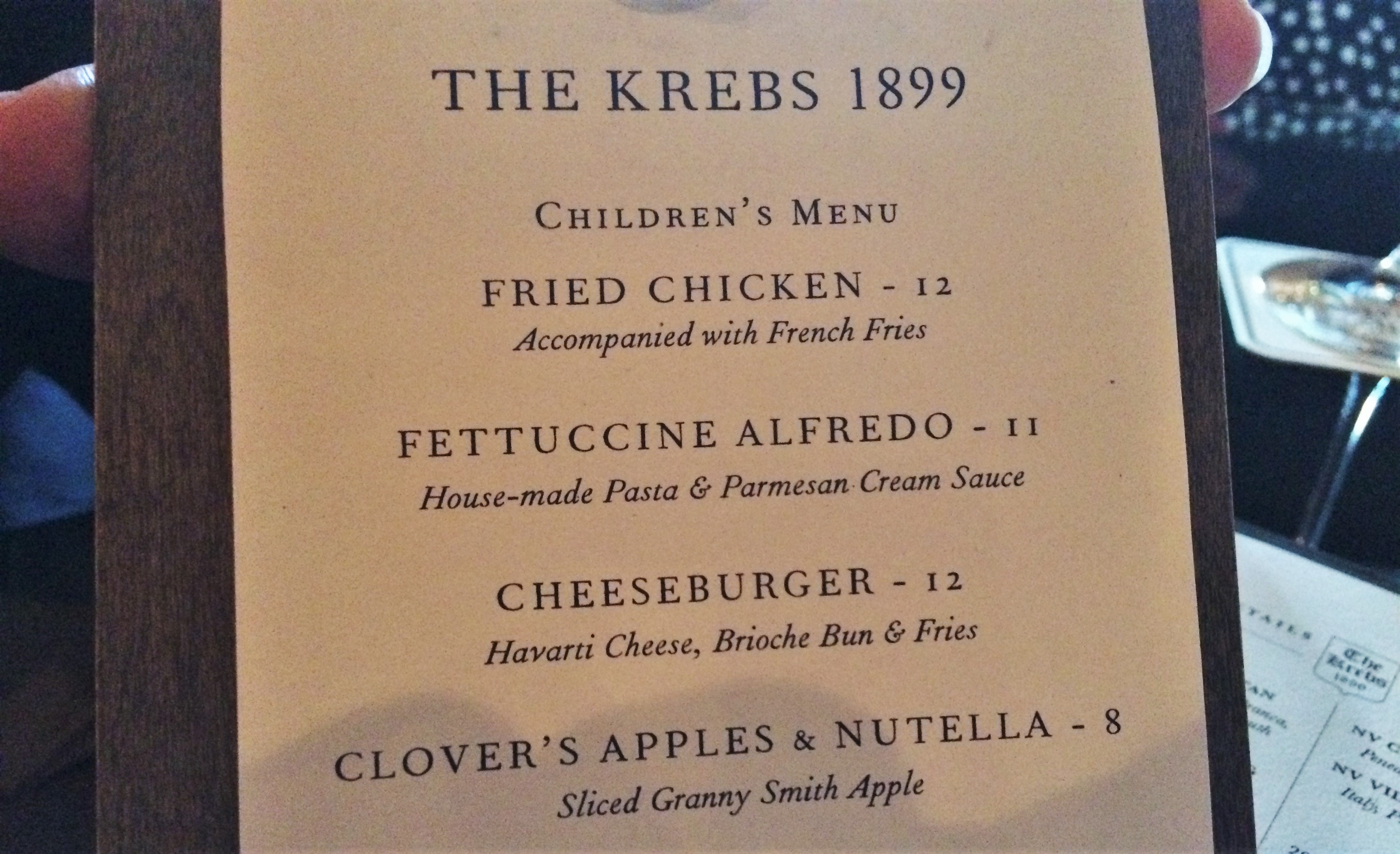 Dining Out The Krebs