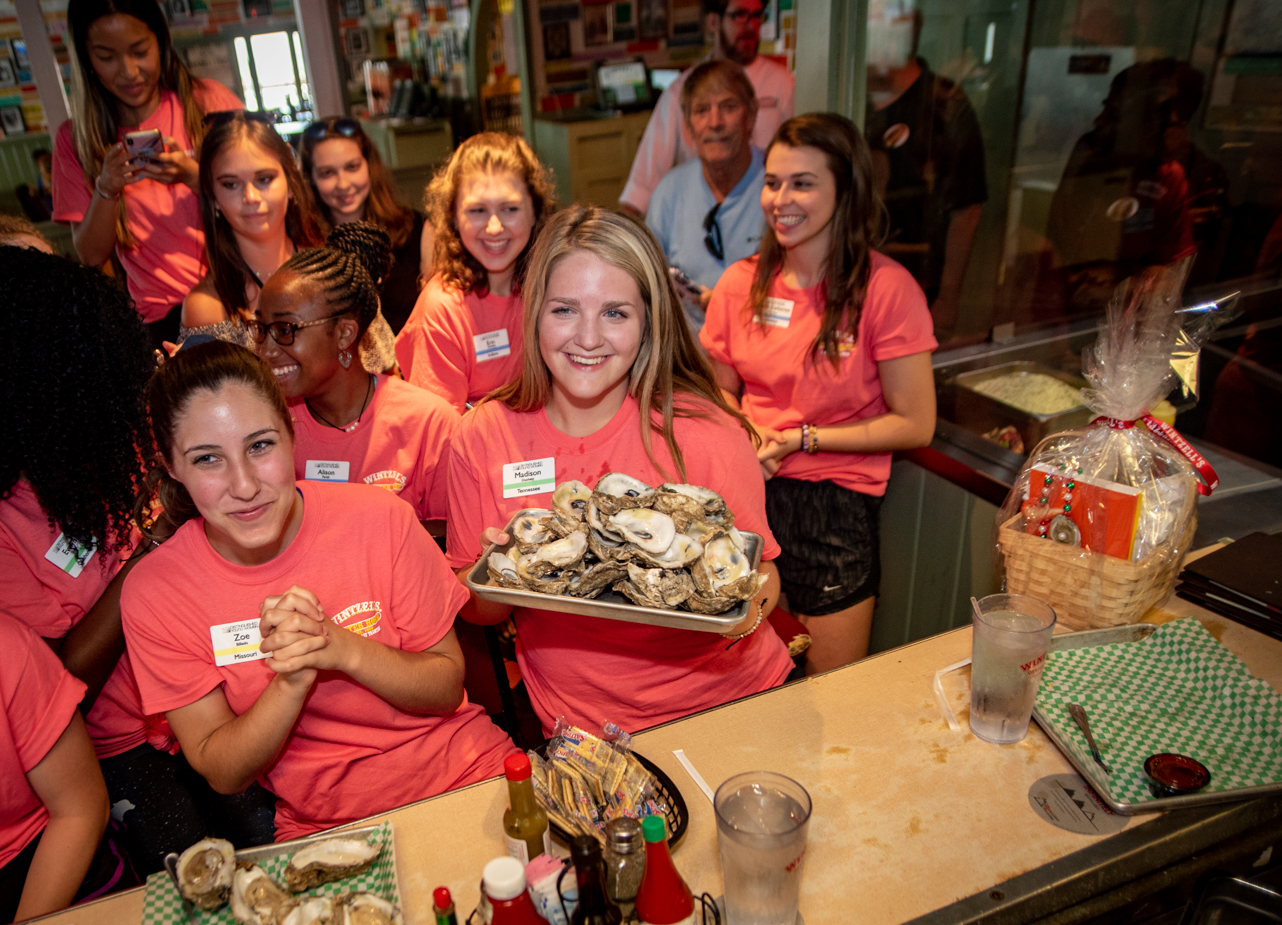 Distinguished Young Women oystereating contest 2019