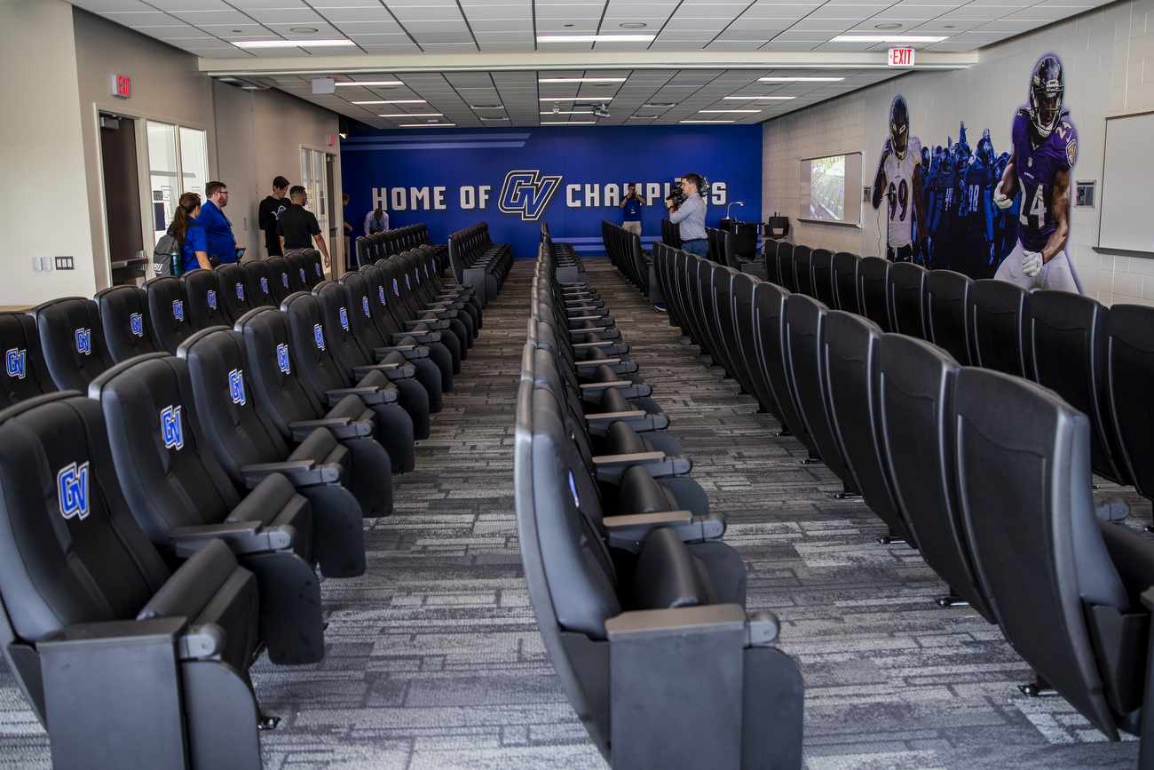 Powerhouse GVSU football program opens center renovated with over $2.9M ...