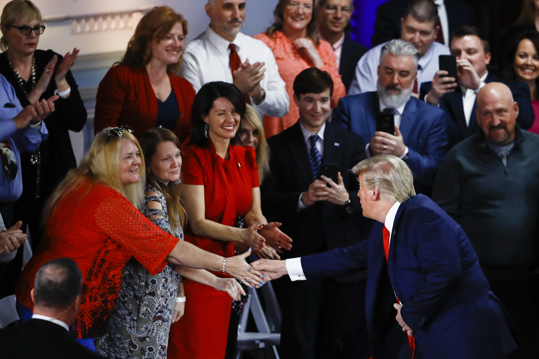 President Donald Trump Fox News Channel town hall in Scranton ...