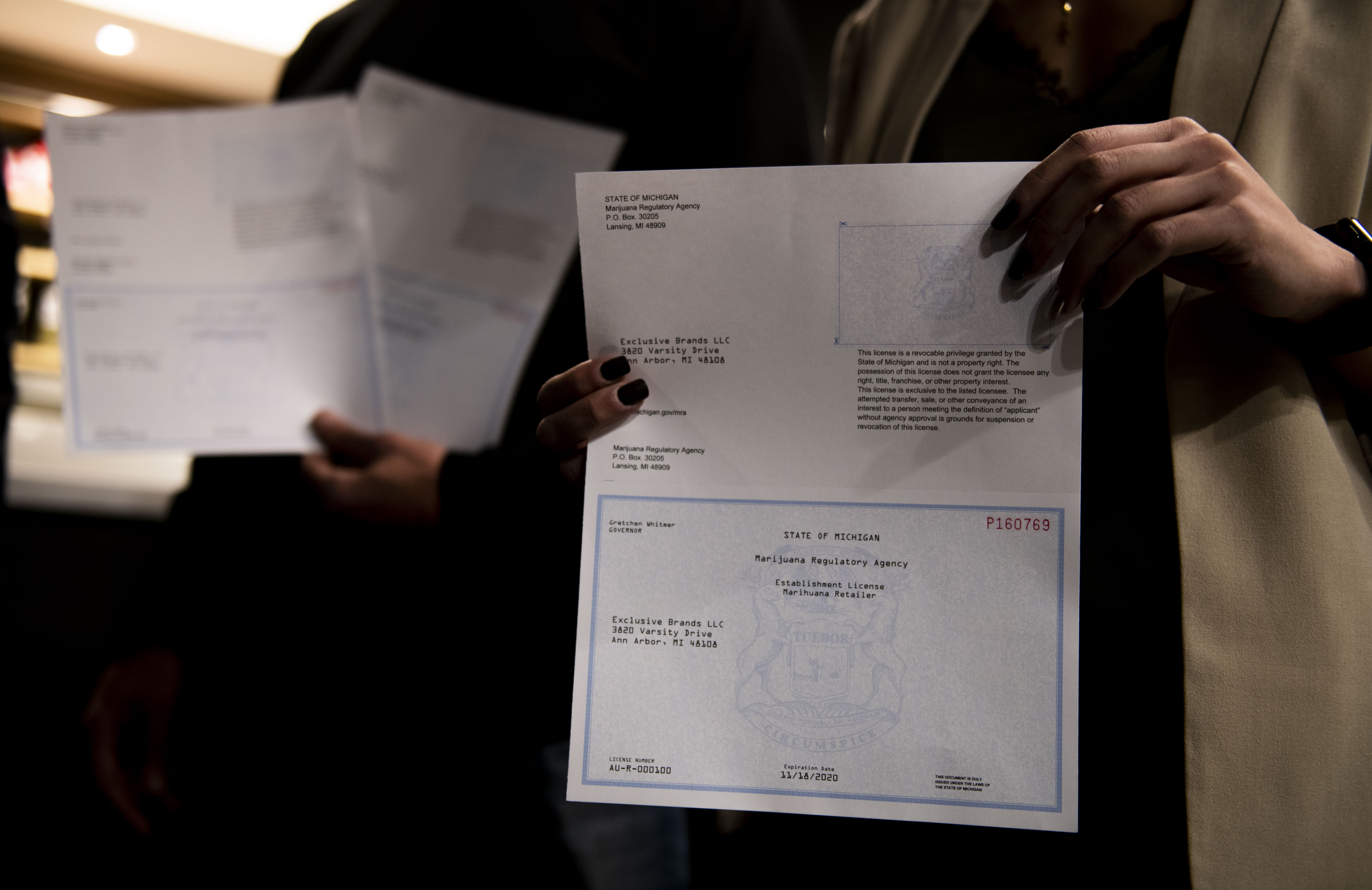 Exclusive Brands receives first recreational marijuana license in