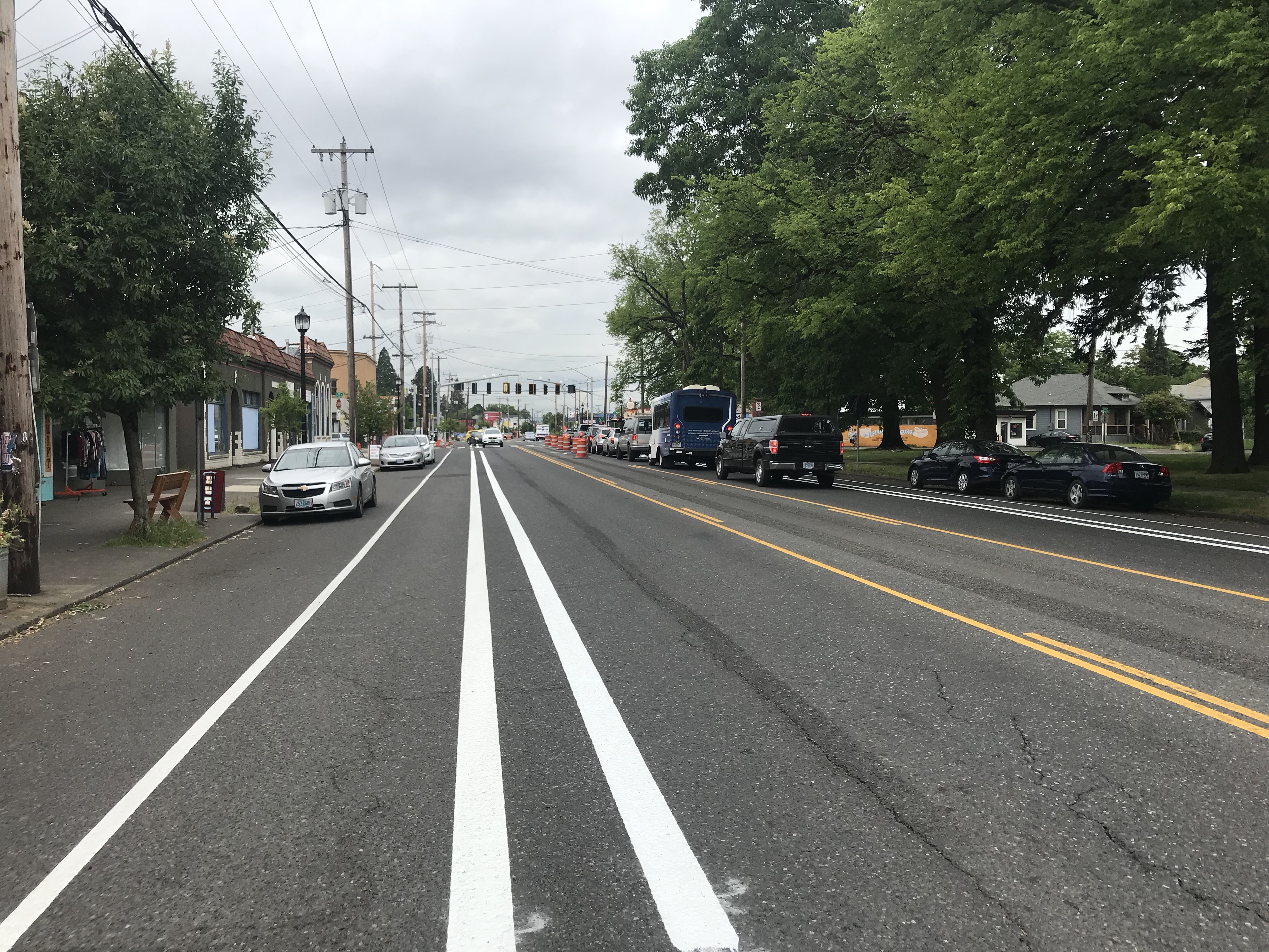 Foster Road gets bike lanes - oregonlive.com
