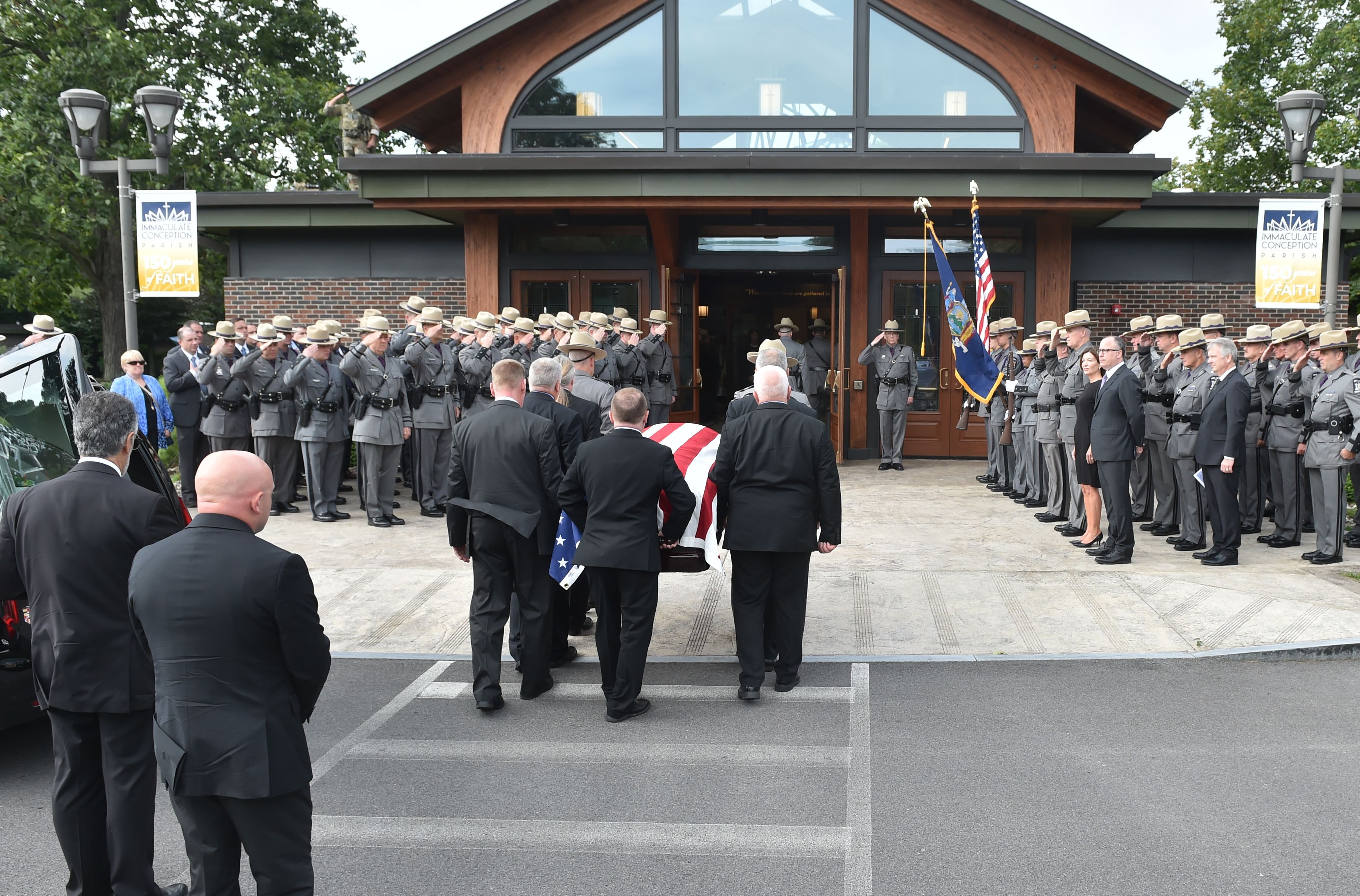 Funeral services for NY State Police commander Jeffrey Cicora