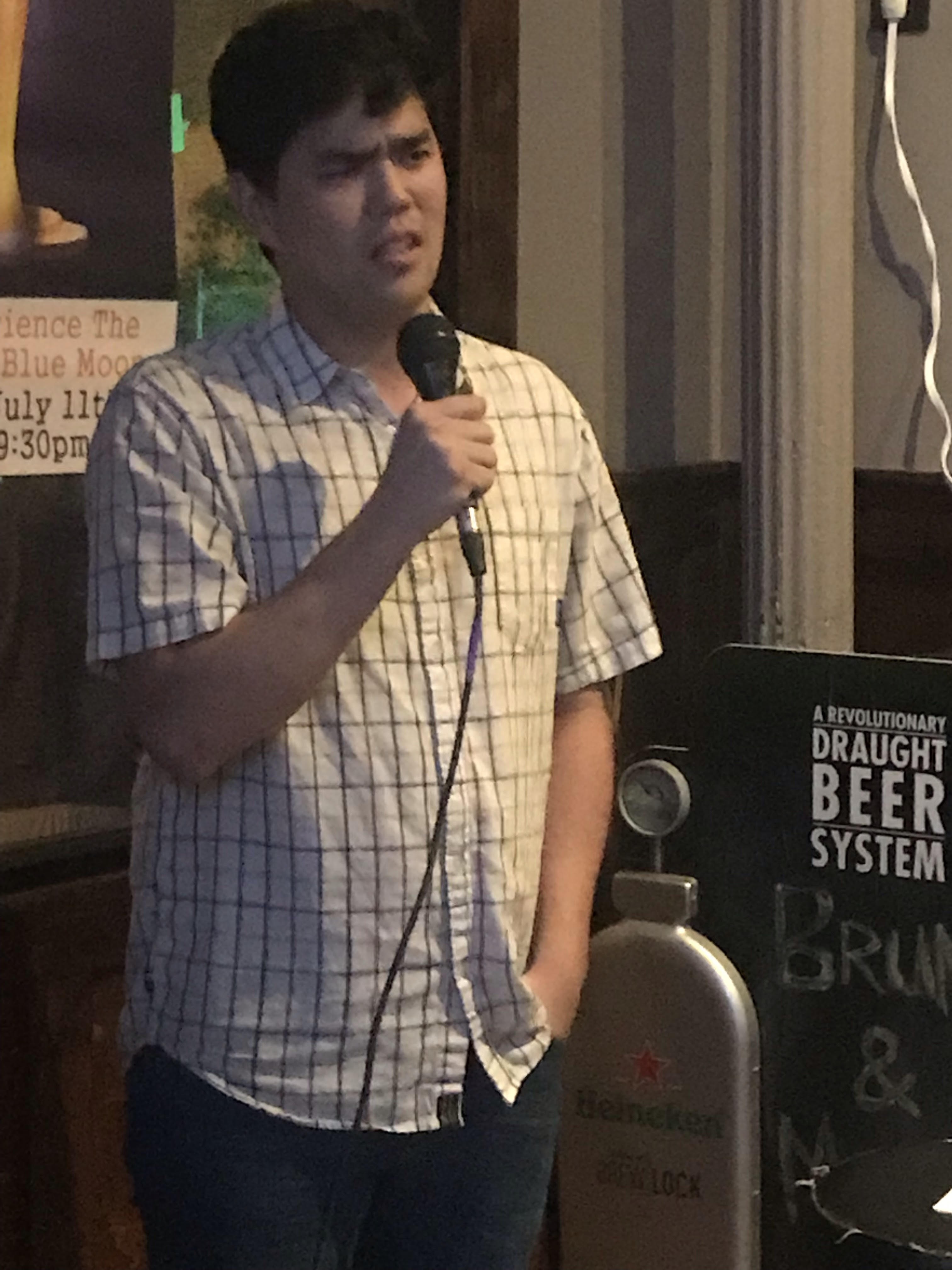 Open mic night at the Corkscrew