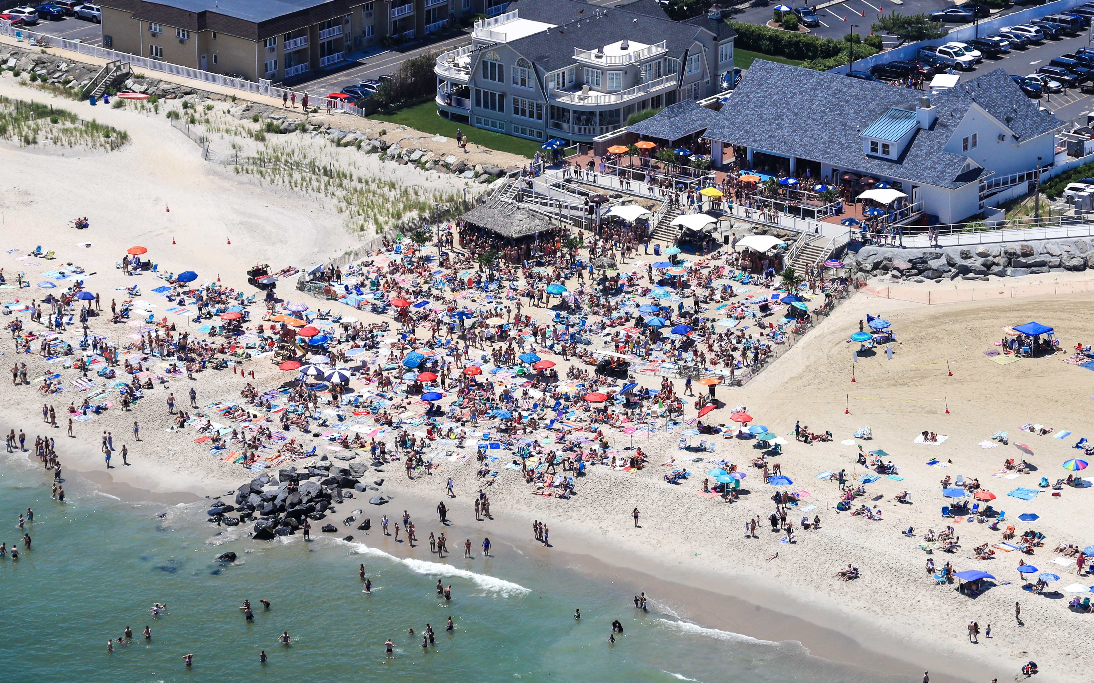 Jersey Shore aerial photos: 35-foot sailboat remains beached in Sea ...